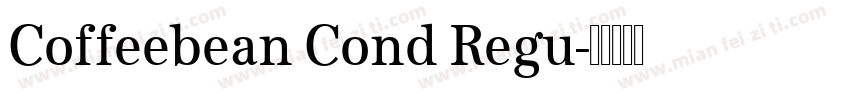 Coffeebean Cond Regu字体转换